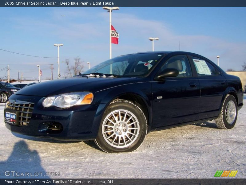 Deep Blue Pearl / Light Taupe 2005 Chrysler Sebring Sedan