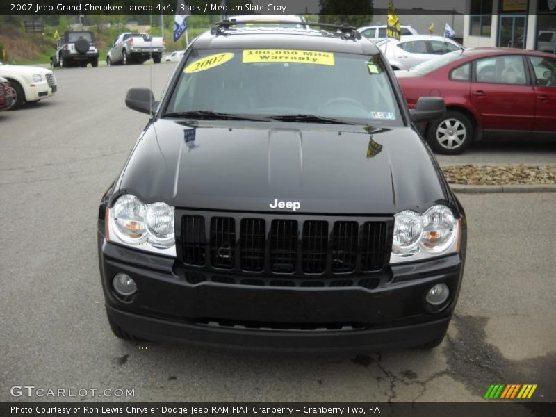 Black / Medium Slate Gray 2007 Jeep Grand Cherokee Laredo 4x4