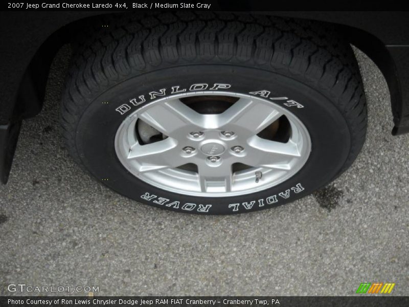 Black / Medium Slate Gray 2007 Jeep Grand Cherokee Laredo 4x4