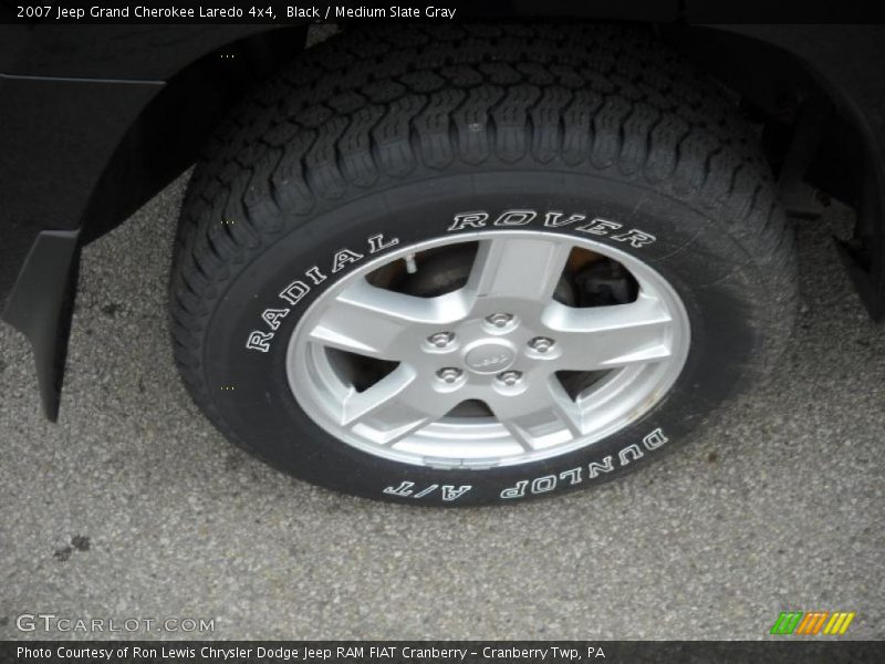 Black / Medium Slate Gray 2007 Jeep Grand Cherokee Laredo 4x4