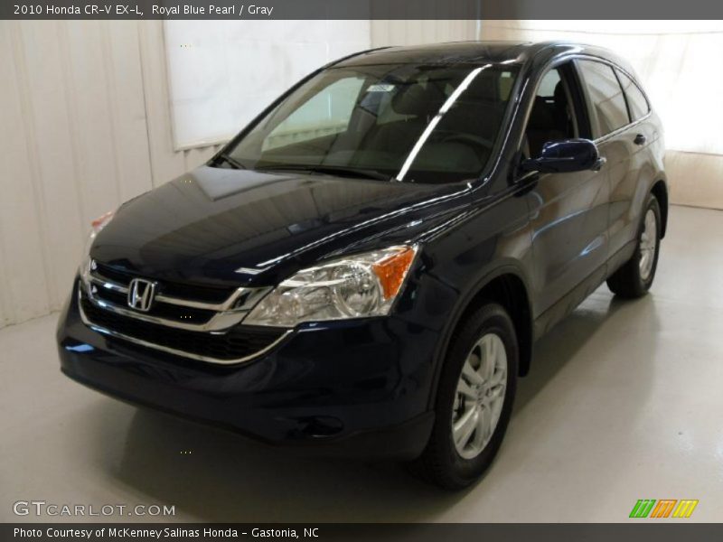 Royal Blue Pearl / Gray 2010 Honda CR-V EX-L
