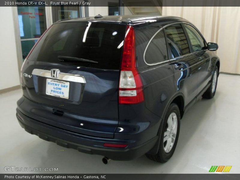 Royal Blue Pearl / Gray 2010 Honda CR-V EX-L