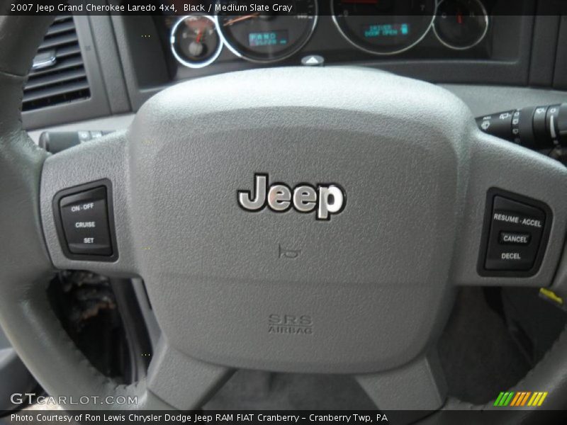 Black / Medium Slate Gray 2007 Jeep Grand Cherokee Laredo 4x4