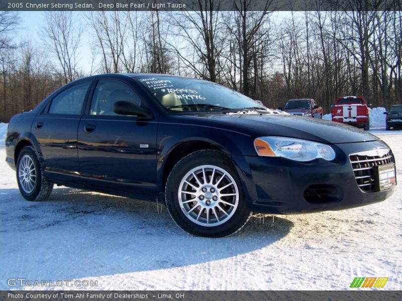 Deep Blue Pearl / Light Taupe 2005 Chrysler Sebring Sedan