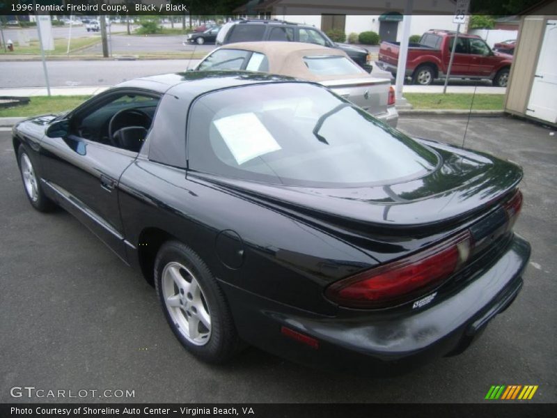 Black / Black 1996 Pontiac Firebird Coupe