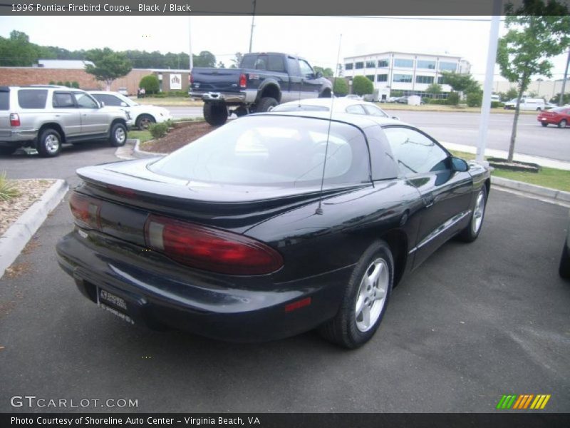Black / Black 1996 Pontiac Firebird Coupe