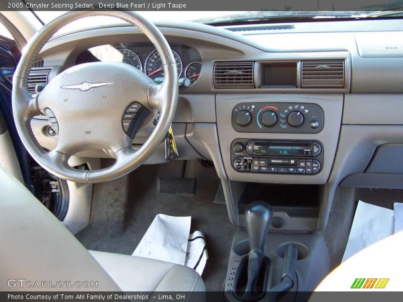 Deep Blue Pearl / Light Taupe 2005 Chrysler Sebring Sedan