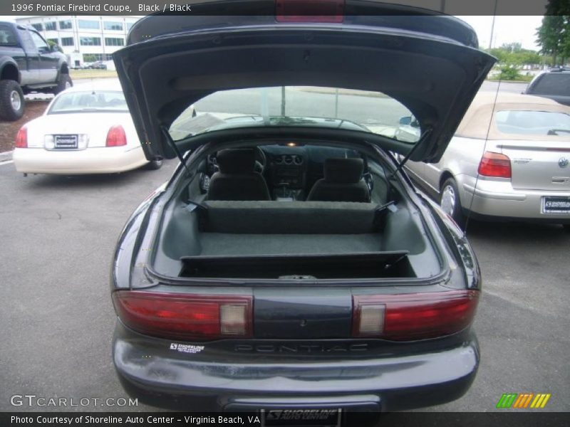 Black / Black 1996 Pontiac Firebird Coupe