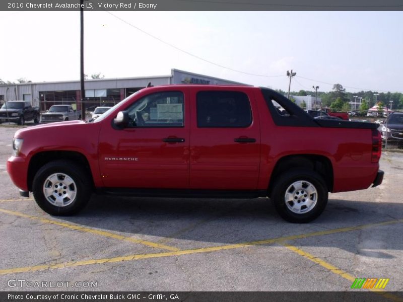 Victory Red / Ebony 2010 Chevrolet Avalanche LS