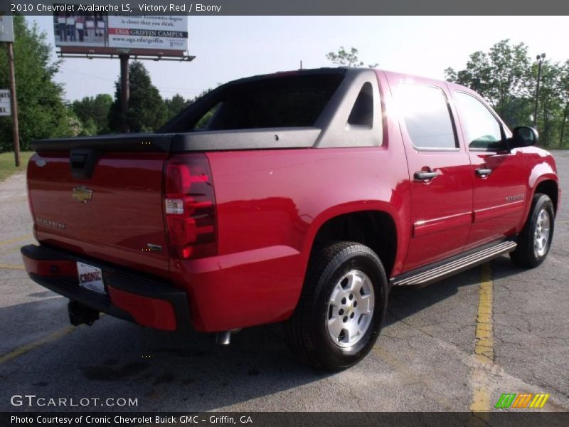 Victory Red / Ebony 2010 Chevrolet Avalanche LS