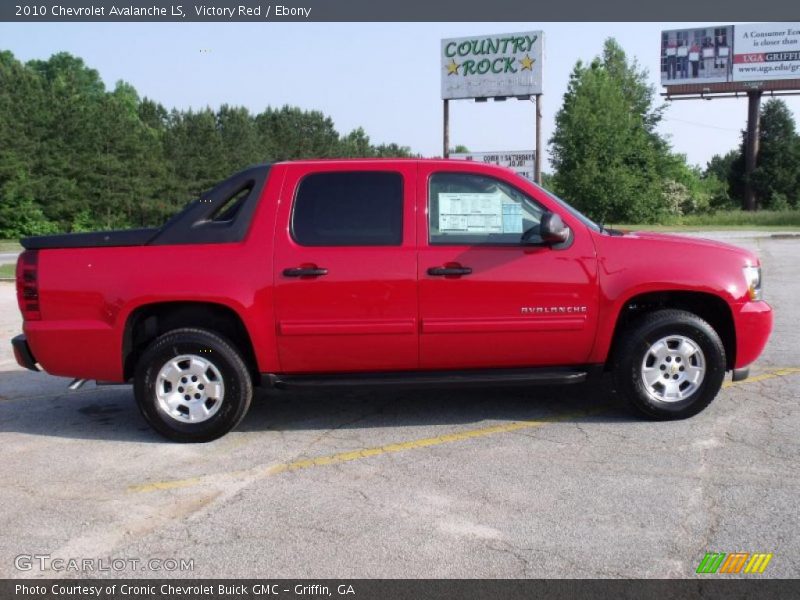 Victory Red / Ebony 2010 Chevrolet Avalanche LS