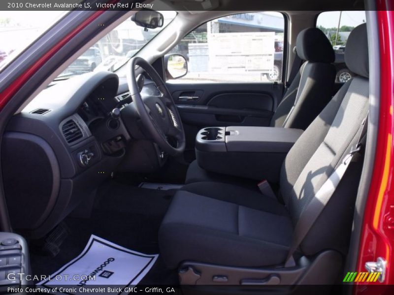 Victory Red / Ebony 2010 Chevrolet Avalanche LS