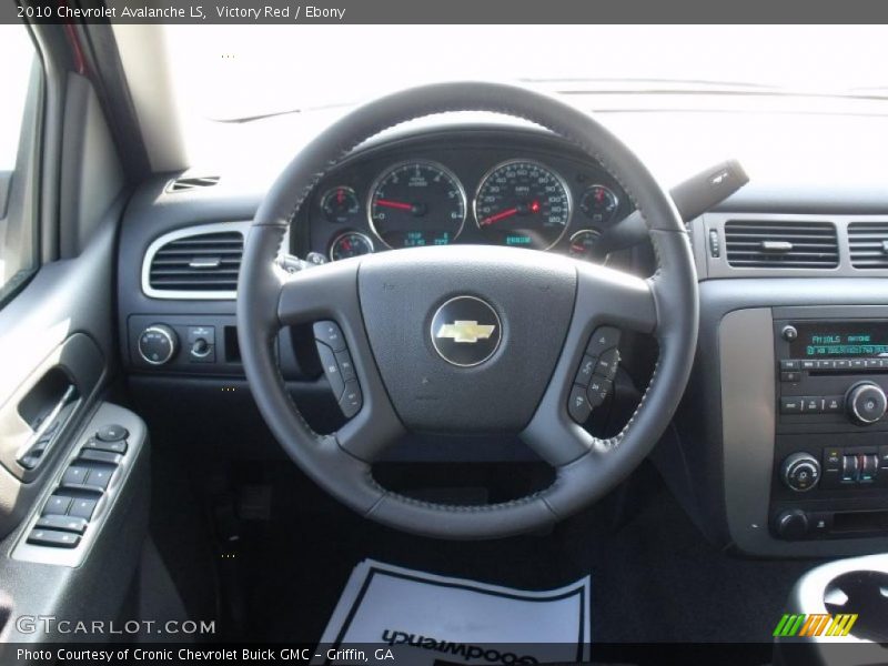 Victory Red / Ebony 2010 Chevrolet Avalanche LS