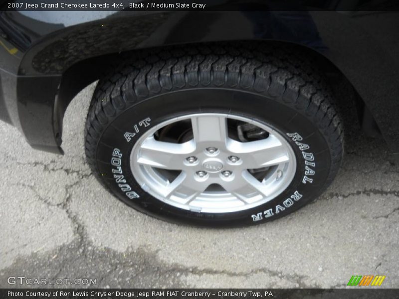 Black / Medium Slate Gray 2007 Jeep Grand Cherokee Laredo 4x4