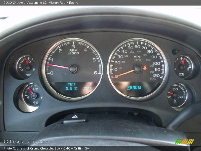 Victory Red / Ebony 2010 Chevrolet Avalanche LS