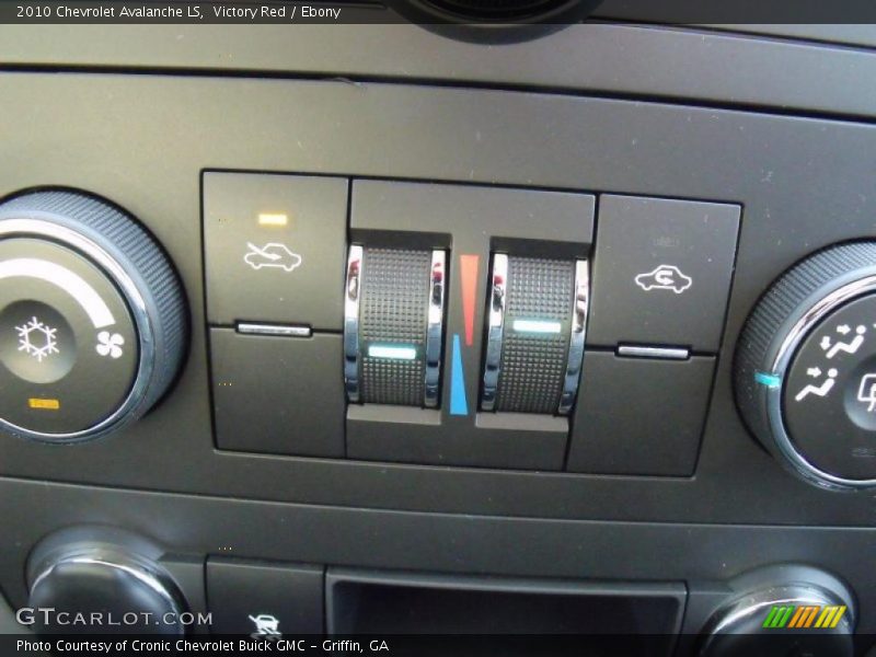 Victory Red / Ebony 2010 Chevrolet Avalanche LS