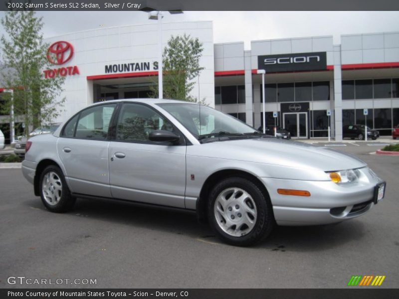 Silver / Gray 2002 Saturn S Series SL2 Sedan
