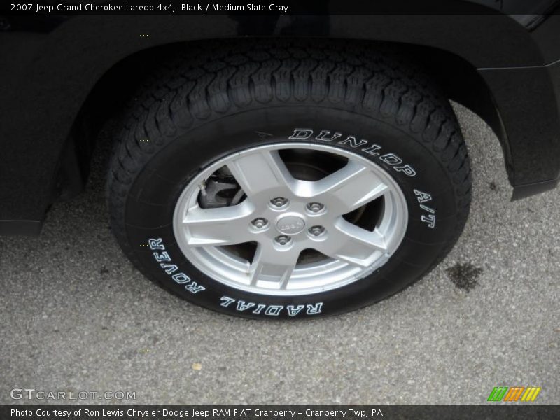Black / Medium Slate Gray 2007 Jeep Grand Cherokee Laredo 4x4