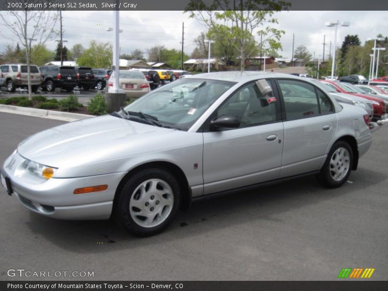 Silver / Gray 2002 Saturn S Series SL2 Sedan