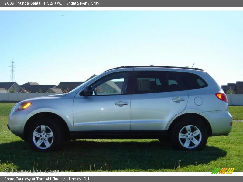 Bright Silver / Gray 2009 Hyundai Santa Fe GLS 4WD