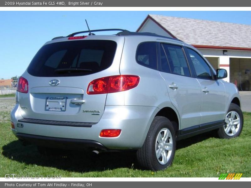 Bright Silver / Gray 2009 Hyundai Santa Fe GLS 4WD