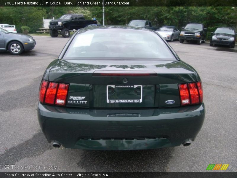 Dark Highland Green / Dark Charcoal 2001 Ford Mustang Bullitt Coupe