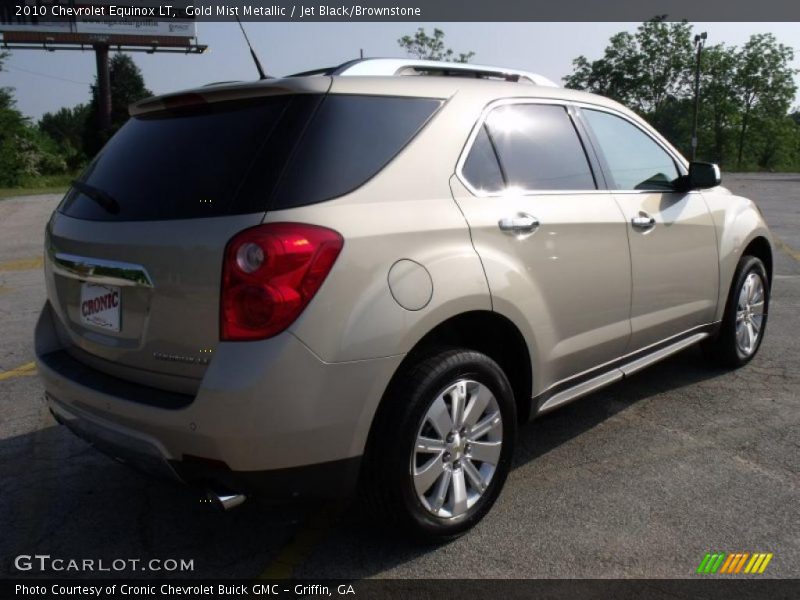 Gold Mist Metallic / Jet Black/Brownstone 2010 Chevrolet Equinox LT