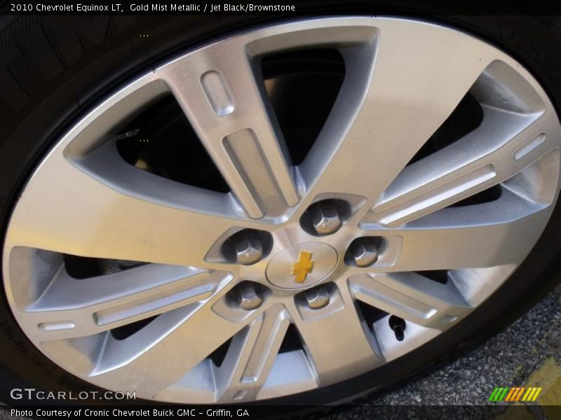 Gold Mist Metallic / Jet Black/Brownstone 2010 Chevrolet Equinox LT