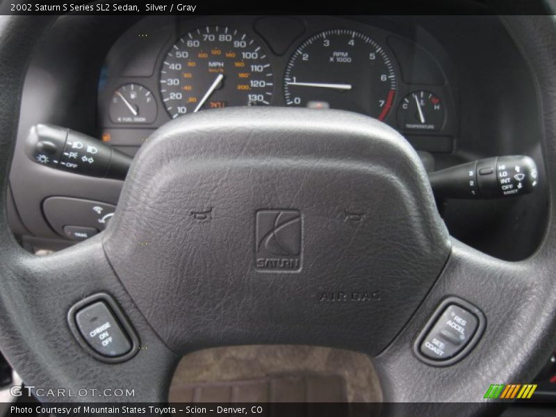 Silver / Gray 2002 Saturn S Series SL2 Sedan