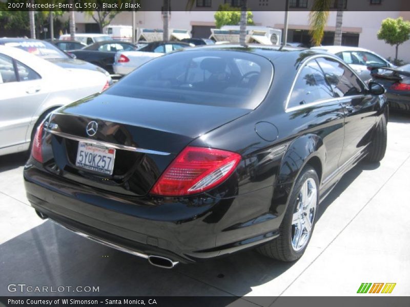 Black / Black 2007 Mercedes-Benz CL 550