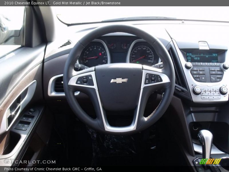Gold Mist Metallic / Jet Black/Brownstone 2010 Chevrolet Equinox LT