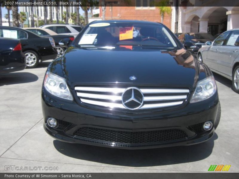 Black / Black 2007 Mercedes-Benz CL 550