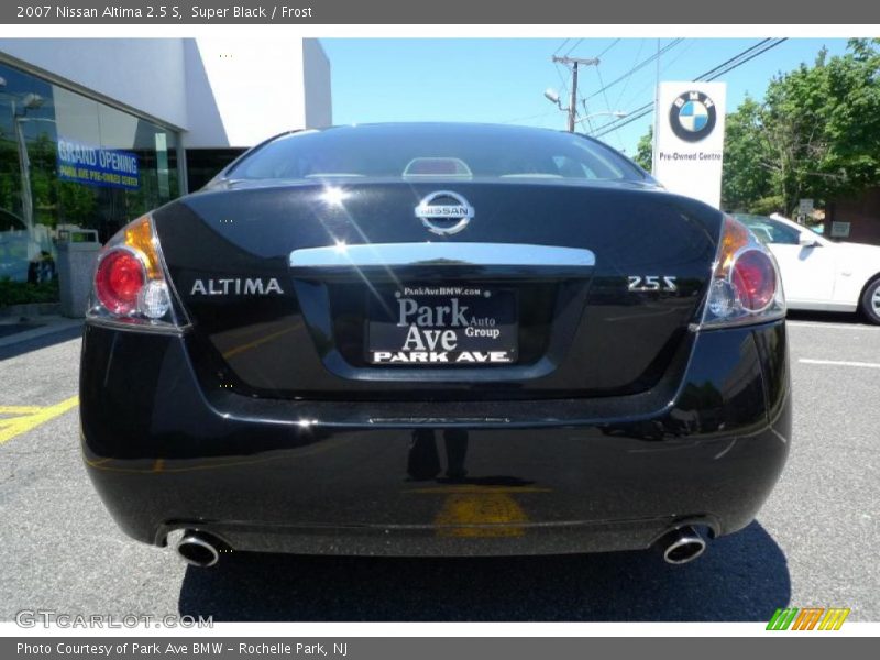 Super Black / Frost 2007 Nissan Altima 2.5 S