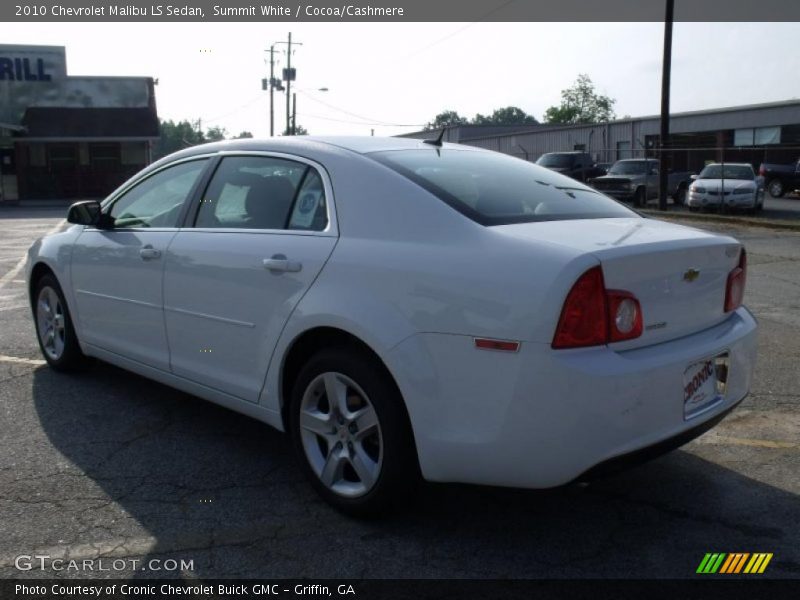 Summit White / Cocoa/Cashmere 2010 Chevrolet Malibu LS Sedan
