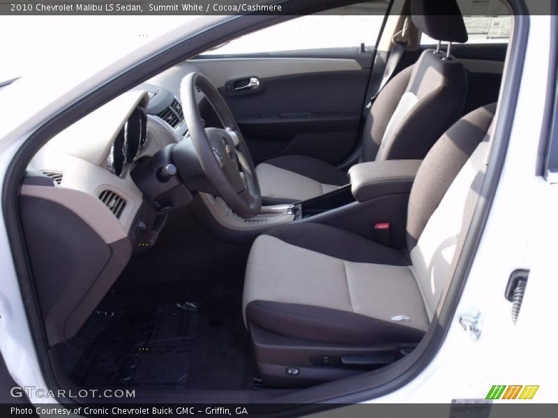 Summit White / Cocoa/Cashmere 2010 Chevrolet Malibu LS Sedan