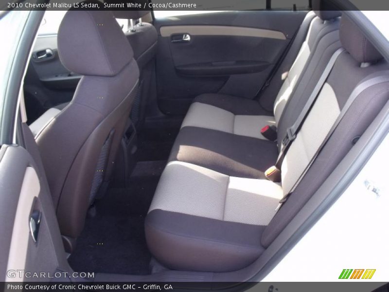 Summit White / Cocoa/Cashmere 2010 Chevrolet Malibu LS Sedan