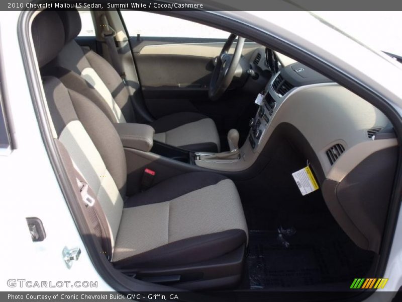 Summit White / Cocoa/Cashmere 2010 Chevrolet Malibu LS Sedan