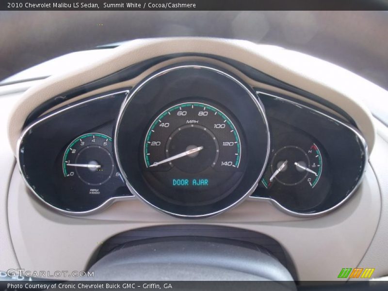 Summit White / Cocoa/Cashmere 2010 Chevrolet Malibu LS Sedan