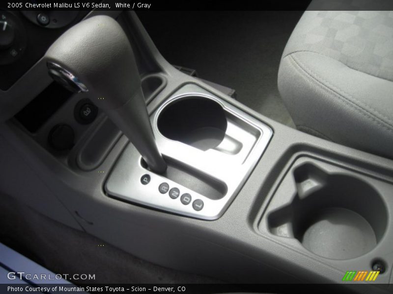 White / Gray 2005 Chevrolet Malibu LS V6 Sedan