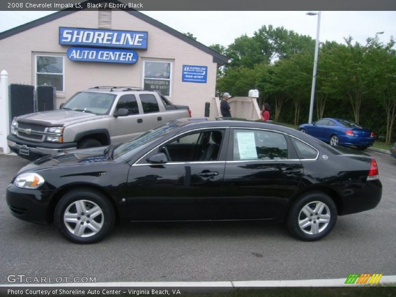 Black / Ebony Black 2008 Chevrolet Impala LS