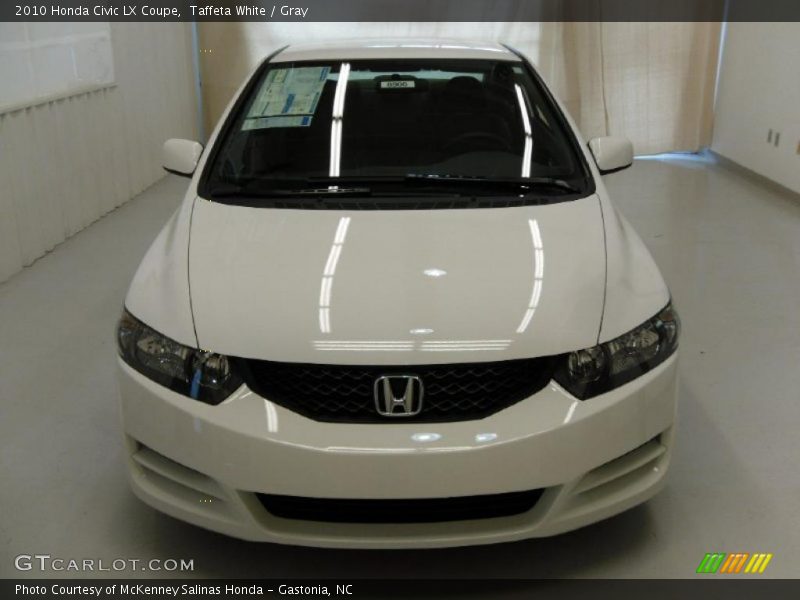 Taffeta White / Gray 2010 Honda Civic LX Coupe