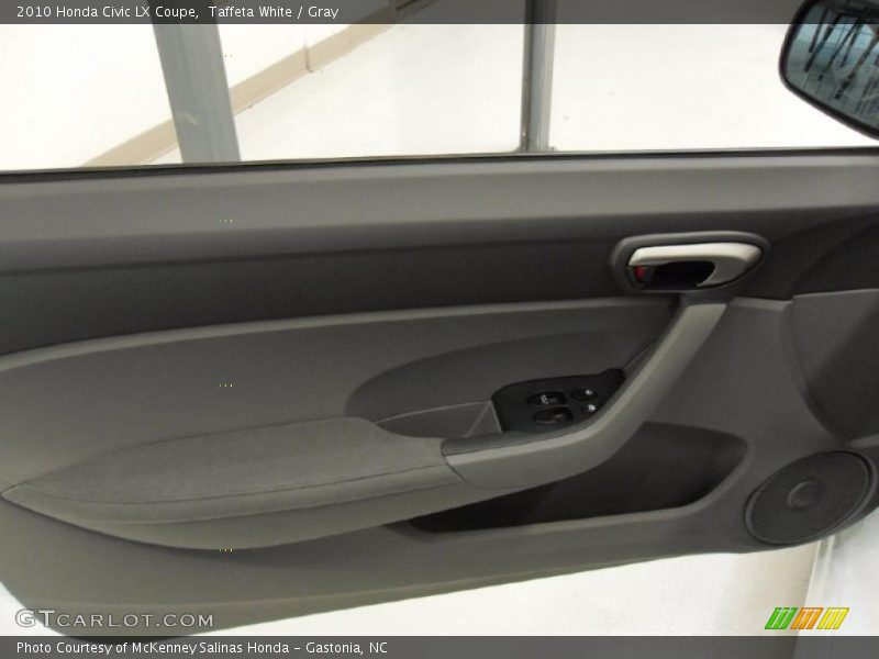 Taffeta White / Gray 2010 Honda Civic LX Coupe