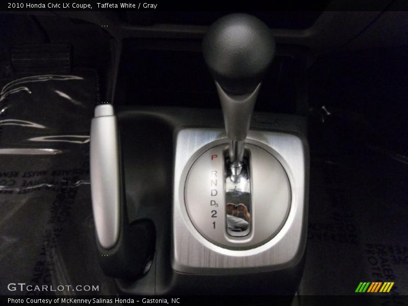 Taffeta White / Gray 2010 Honda Civic LX Coupe