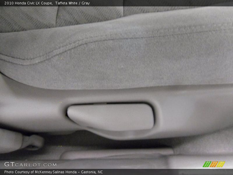 Taffeta White / Gray 2010 Honda Civic LX Coupe
