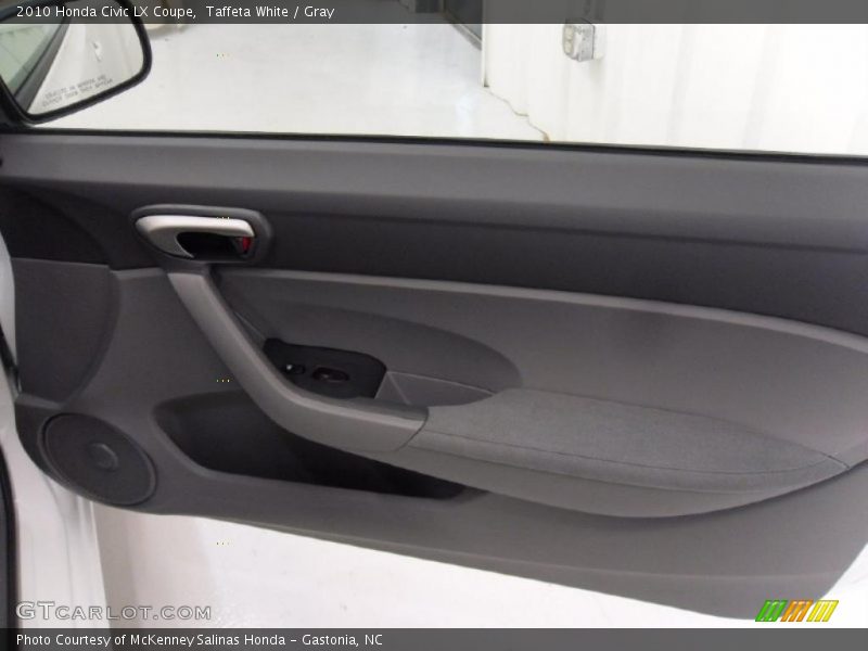 Taffeta White / Gray 2010 Honda Civic LX Coupe