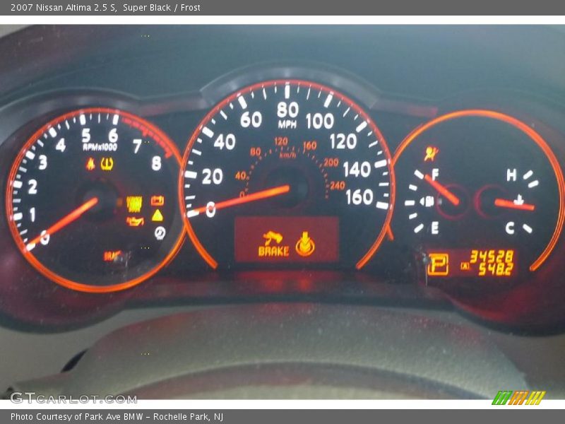 Super Black / Frost 2007 Nissan Altima 2.5 S