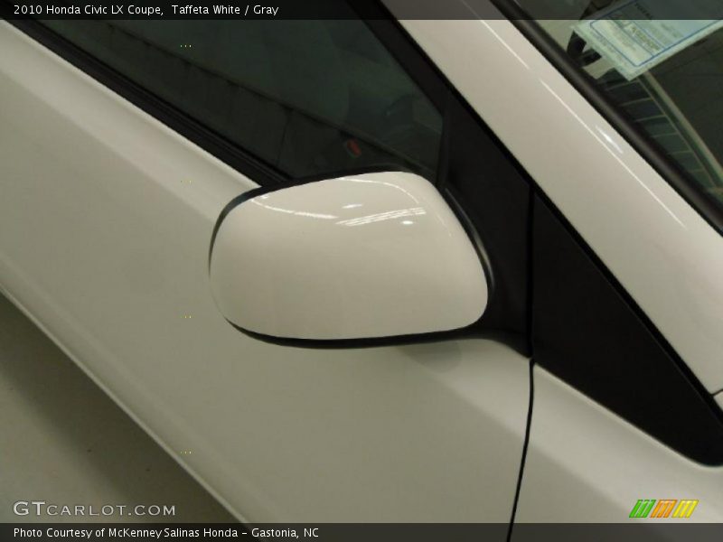 Taffeta White / Gray 2010 Honda Civic LX Coupe