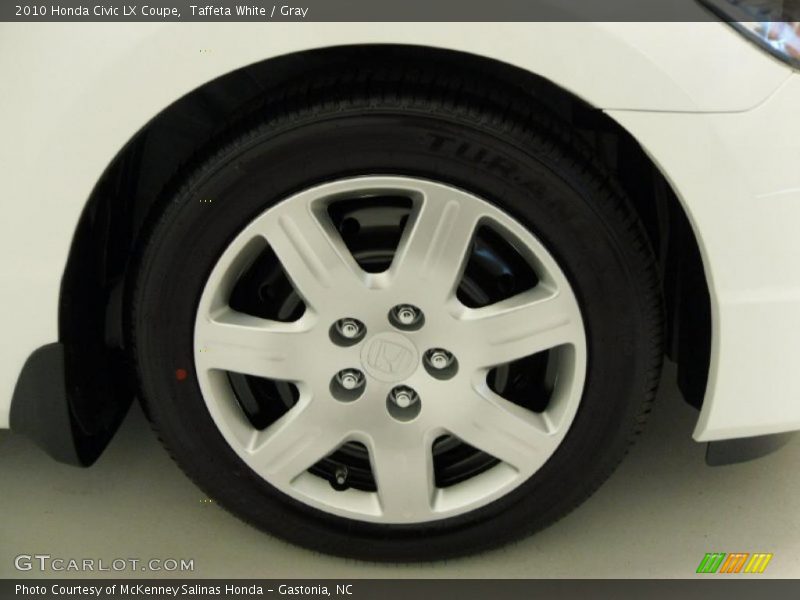 Taffeta White / Gray 2010 Honda Civic LX Coupe