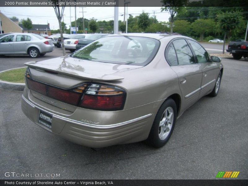 Light Bronzemist Metallic / Camel 2000 Pontiac Bonneville SE