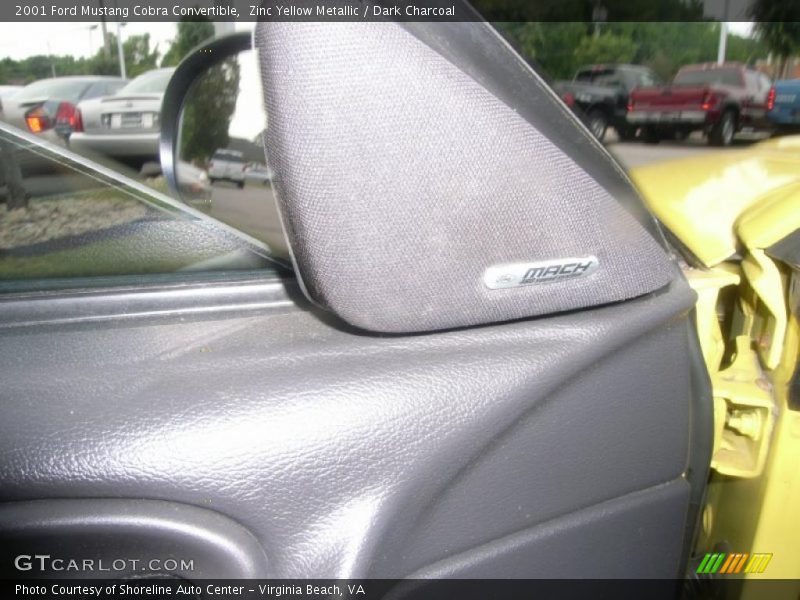 Zinc Yellow Metallic / Dark Charcoal 2001 Ford Mustang Cobra Convertible